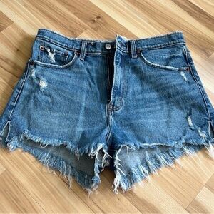 High Rise Jean Shorts